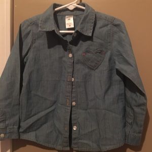 Girls denim shirt-4T